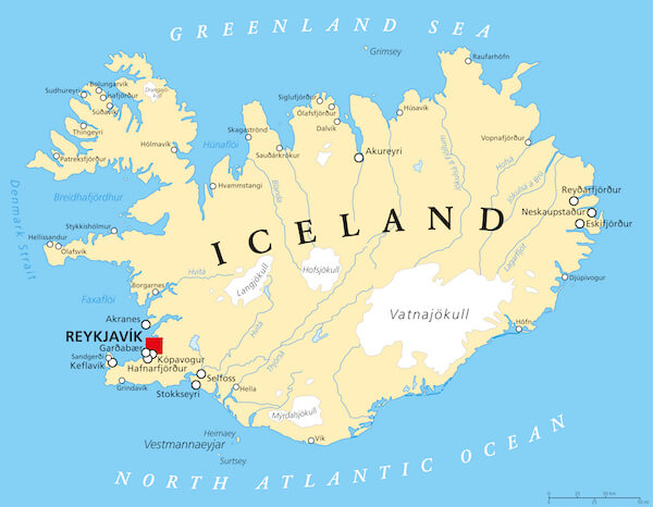 iceland map