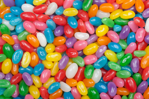 multicolour candies: jelly beans multicolour candies: jelly beans