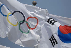 Olympic Flag in Korea - image by Anja Johnson Olympic Flag in Korea - image by Anja Johnson