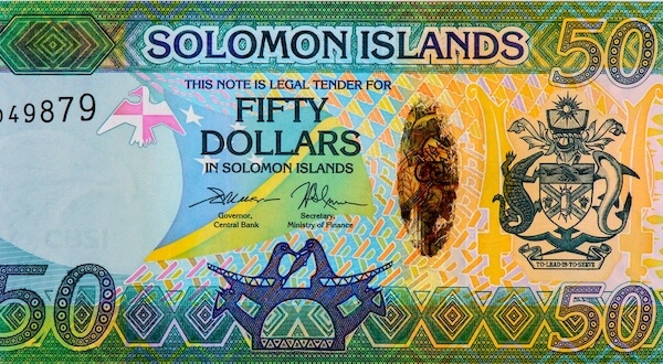 solomons 50 dollars banknote solomons banknote