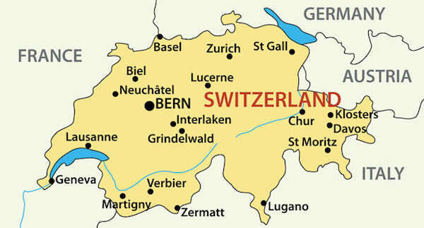 Switzerland map Switzerland map