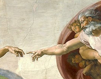 creation of adam painting