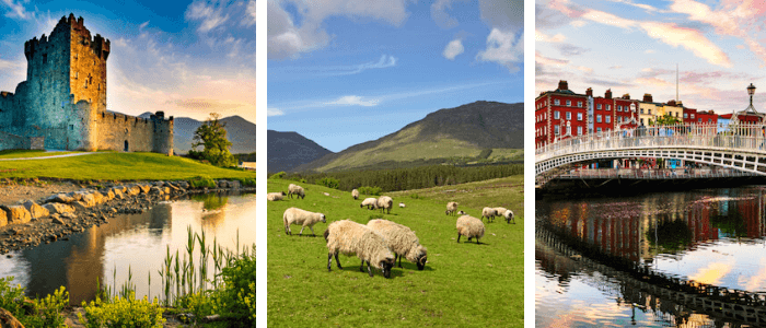 Ireland impressions: Ross castle, Dublin and scenic landscape